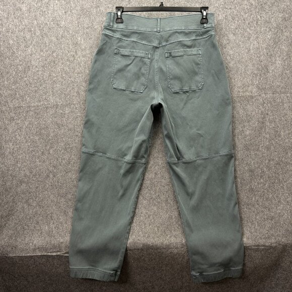 Spanx Pull On Stretch Twill Straight Leg Pants Women's Size 1X Gray High Waist - Picture 2 of 13